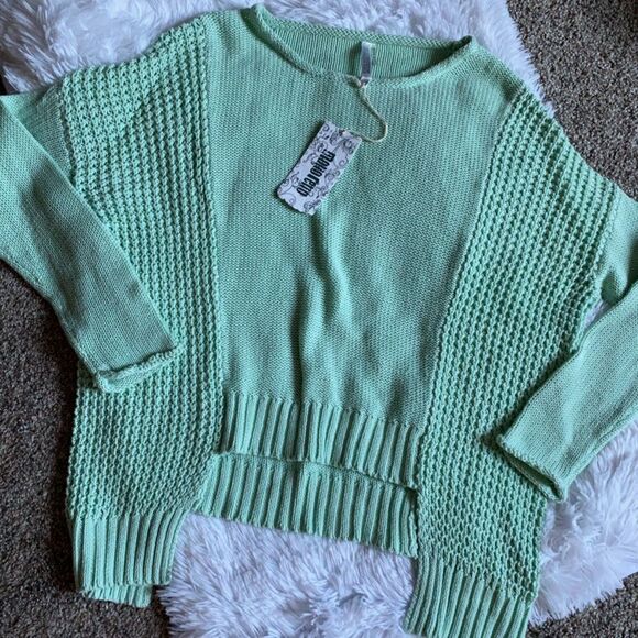 Monoreno Sweater NEW Linen Cotton Blend Size Medium - Picture 5 of 7